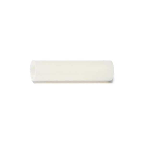Round Spacer, #6 Screw Size, Nylon, 1 in Overall Lg, 12 PK